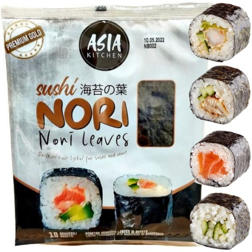 Morské riasy Nori na sushi 10 kusov Premium Gold