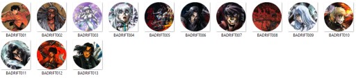 Manga Anime Drifters Pins MNOHÉ DIZAJNY
