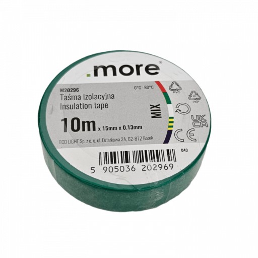 Silná izolačná páska 10M 15mm mix farba 10ks PVC