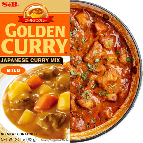 Japonský originálny Golden Curry MILD Jemný 5 porcií kocky 92g S&B