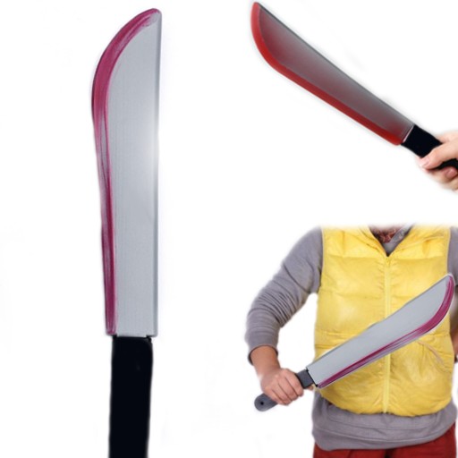 BLOOD Machete Cleaver VRAŽDOVIA KNIFE GADGET ZBRAŇ JASON VOORHEES NA HALLOWEEN