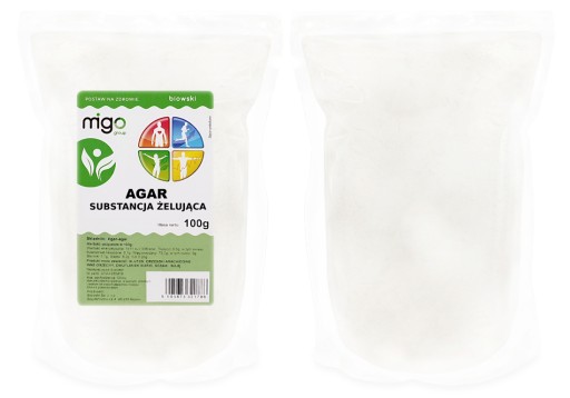 AGAR - ZAhusťovadlo, želírovacia hmota, želatínová náhrada - 100g - MIGOgroup
