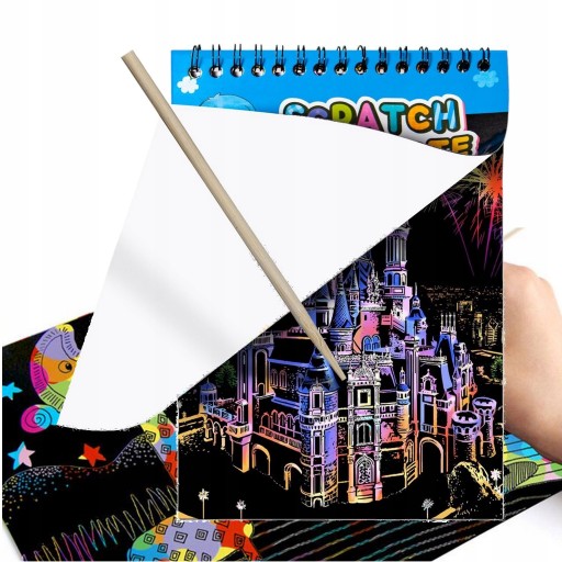 Stieracia omaľovánka Stieracia stránka pre deti Blokový notebook Stieracia stránka Stylus
