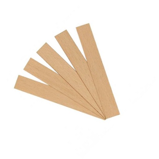 Drevený knôt, drevené knôty na sójový vosk, parafín, 10 cm, 10 ks