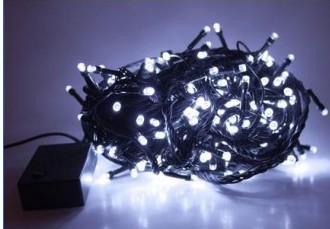 SVETLÁ NA VIANOČNÝ STROMČEK 100 LED KOMBINÁCIA TEPLÁ BIELA