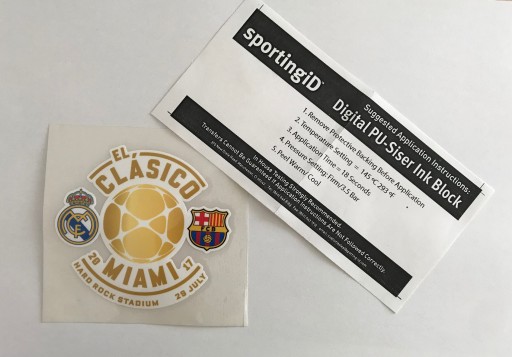 Termálna nálepka El Clasico Miami Real Barcelona