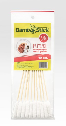 BambooStick tyčinky do uší pre psov S/M