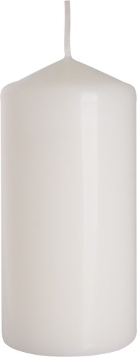 BISPOL Aura 38H valcová sviečka 12CM SW60/120 BIELA
