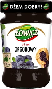 Łowicz - Čučoriedkový džem s nízkym obsahom cukru - 280 g