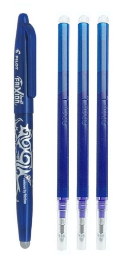 PILOT FRIXION BALLPOINT + 3 modré náplne