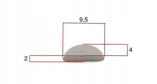 MAGNETA SIMSON S51 SR50 tenký klin kolesa kľukového hriadeľa