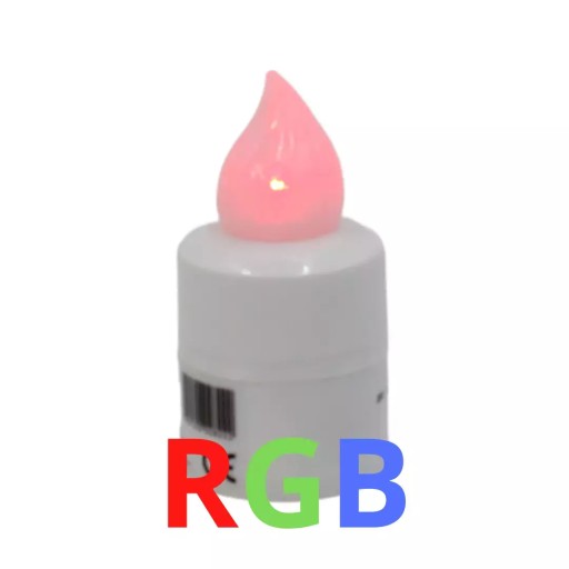 Cortina LED RGB vložka Elektrické batérie Sviečková lampa 160 dní C11