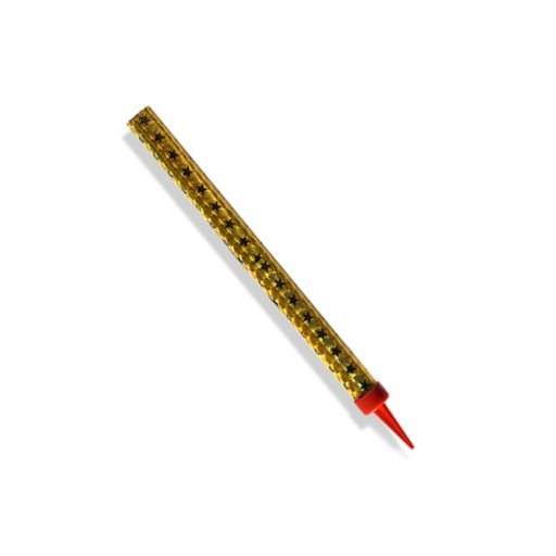 Fontána na hviezdnu tortu - zlatá, 18 cm