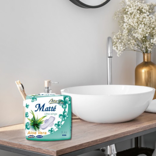 MATNÉ ALOE VERA SANITÁRNE VLOŽKY S KRÍDLAMI 9 KS ULTRA