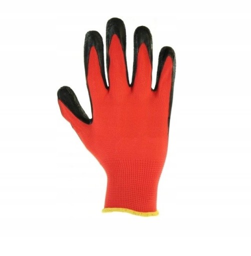 PRACOVNÉ RUKAVICE LATEXOVÉ LATEXOVÉ NYLONOVÉ VEĽKOSŤ XL 10 SILNÉ 12 PÁROV