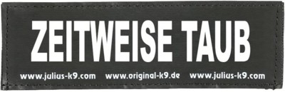 Samolepka na suchý zips 2 Julius-K9, S, ZEITWEISE TAUB