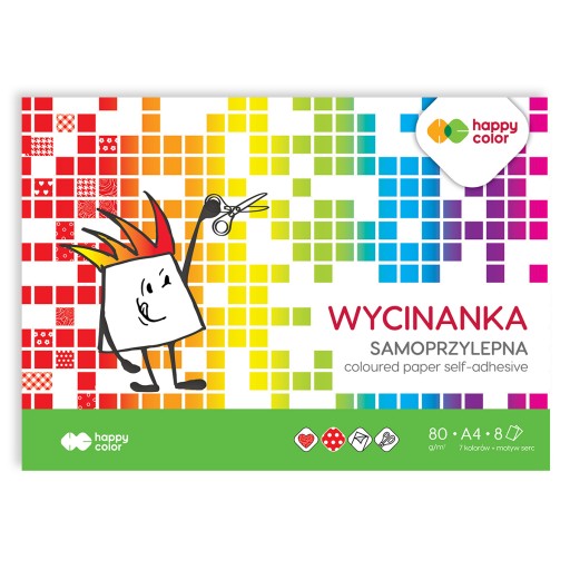 Samolepiaci výrez A4 8 listov Happy Color