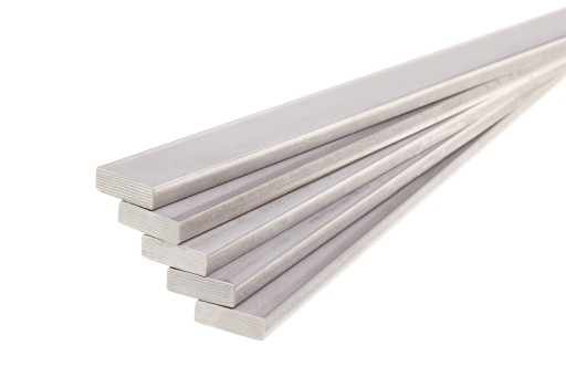 Nerezová, kyselinovzdorná plochá tyč, rozmer 40x10mm 10 cm INOX / 1,4301