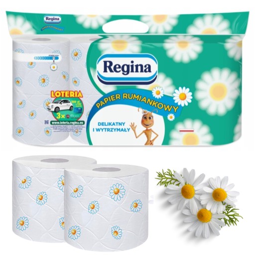 REGINA CHAMOMILE toaletný papier 8 roliek Voňavý jemný