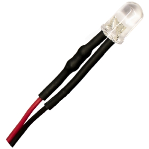 LED DIODY 5mm PLAMEŇ 7 FAREB 12V kábel 20cm