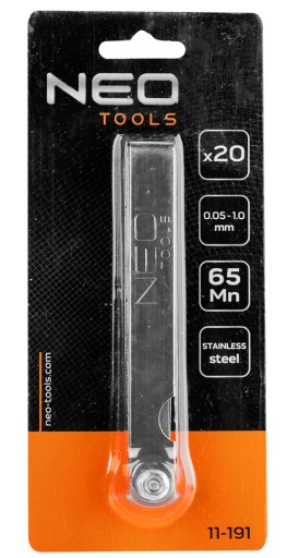 Spáromer 20 lopatiek 0,05 - 1,0 mm 65 MN/oceľ