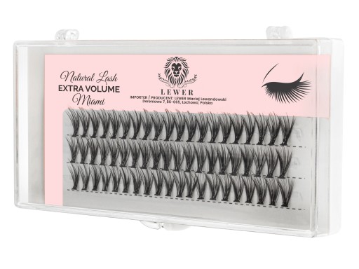 TUMBLES EYELSH Lewer Miami EXTRA OBJEM 12mm HRUBÝ PRÍRODNÝ HODVÁB