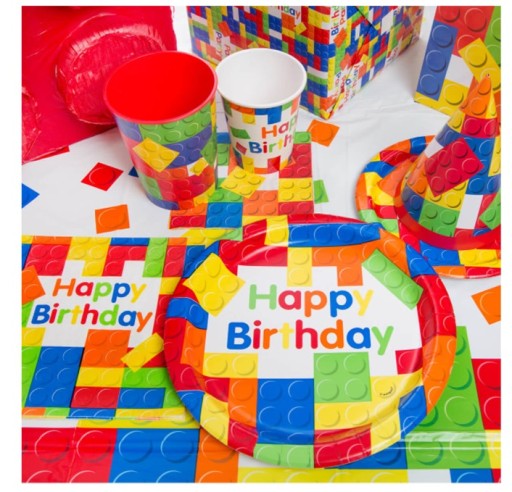 Papierové poháre Lego Bricks 8 kusov Narodeniny
