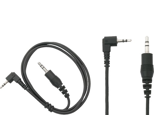 Kábel adaptéra malý konektor JACK 3,5 / 2,5 uhlový stereo 0,8 m (1189)