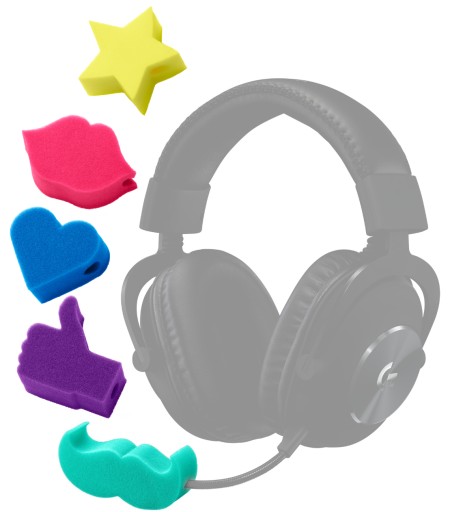 Logitech 5 ks. kryt mikrofónu pre slúchadlá G PRO G935 G533 G635 G733 G433