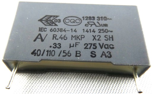 ARCOTRONICS 275V AC 10% 330nF 0,33uF 10ks