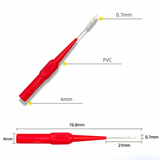 SMD merací hrot flexibilné ihly pre multimeter 0,7mm 2 ks