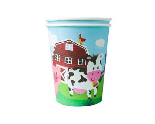 Farma papierové poháre 200ml 10 ks