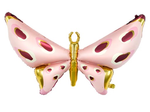 Fóliový balón motýľa 120x87 cm Party Deco mix