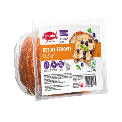 Incola Bezlepkový chlieb svetlý 200 g