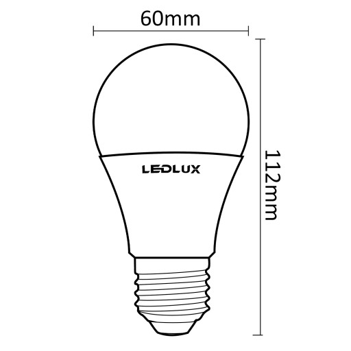 LED žiarovka E27 12W = 110W SMD 3000K teplá Premium LEDLUX nebliká