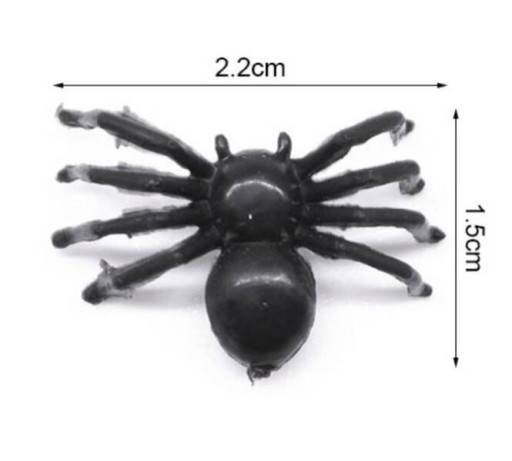 SPIDER SPIDERS BLACK SPIDERS 10 KS HALLOWEEN
