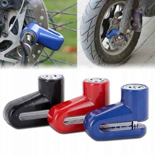 ZÁMOK BRZDOVÉHO KOTÚČA ZÁMOK MOTOROVÝ BICYKEL MIX FARBY