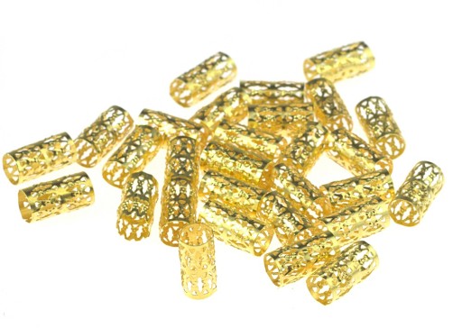 CLAMP BEADS BRIDGE DREADS GOLD 30 ks NA SYNTETICKÉ VLASY