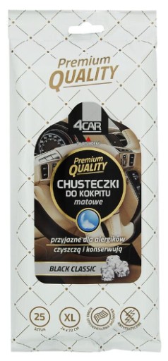 4CAR utierky kokpitu MATTE black classic
