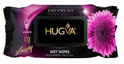 Luxusné parfumované vlhčené obrúsky DREAM LIKE 120 ks HUGVA