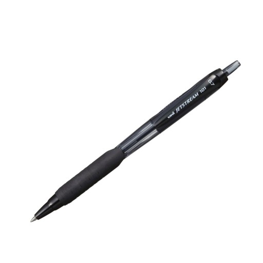 UNI JETSTREAM SXN-101 automatické guľôčkové pero s hladkým písaním, ČIERNA