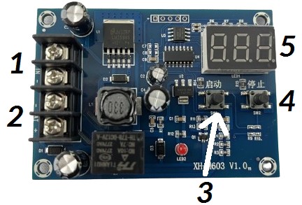 MODUL REGULÁTORA NABÍJANIA BATÉRIE OVLÁDAČ XH-M603