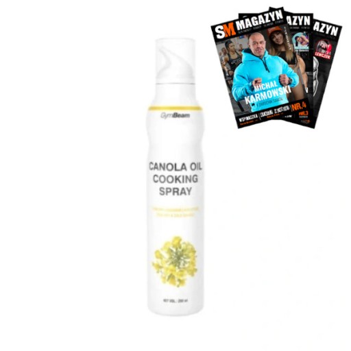 GYMBEAM SPREJ Z REPKOVÉHO OLEJA NA VYPRAŽOVANIE BOHATÝ ZDROJ TUKU 200 ml