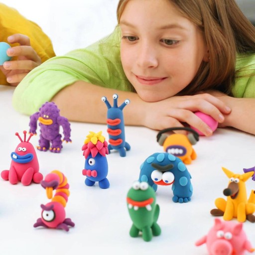 SADA FOAM PLASTIC CLAY POLYMER CLAY 4 ks + nože