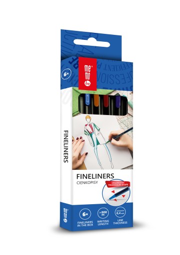 Jemné vložky MemoBe 0,4 mm, 6 farieb