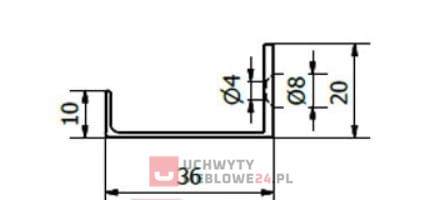 F9 L-50 hranová rukoväť Biely lesk typ VERA
