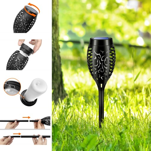 ÚČINOK PLAMEŇA PLAMEŇA SOLÁRNEHO LED HORÁKA