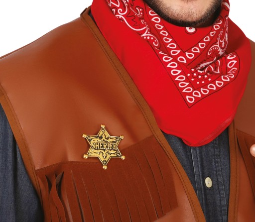 Odznak šerifa so zlatou hviezdou Western Cowboy