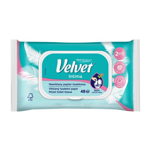 ZAMATOVÝ VLHČENÝ TOALETNÝ PAPIER INTIMA 48 ks