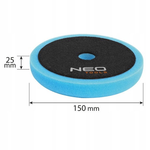 NEO TOOLS LEŠTIACA PODLOŽKA 150 X 150 MM X 25 MM VEĽMI TVRDÁ HUBKA 08-979